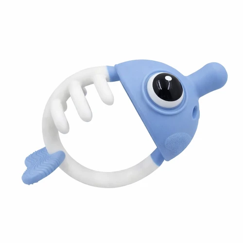 Mombella Gryzak uspokajający Rybka 3w1 Light Blue