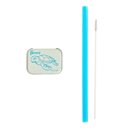 Słomka do Picia w Etui Blue - Fommi