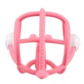 Mombella Silikonowy gryzak z grzechotką Ślimak Pink Nowy Design 003.jpg