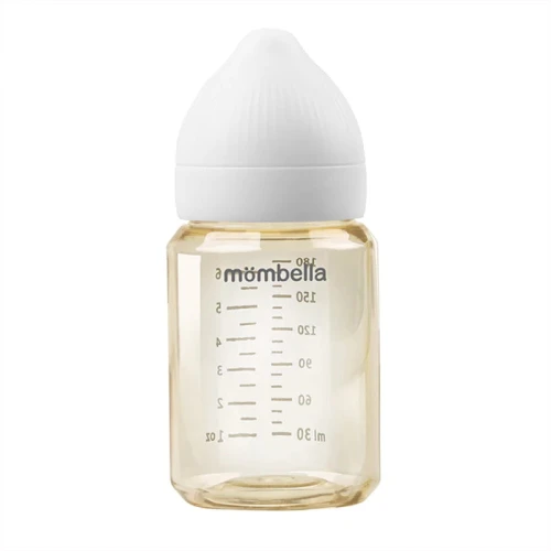 Antykolkowa butelka dla niemowlaka po 3 miesiącu Classic Ivory - PPSU, 180 ml | Mombella