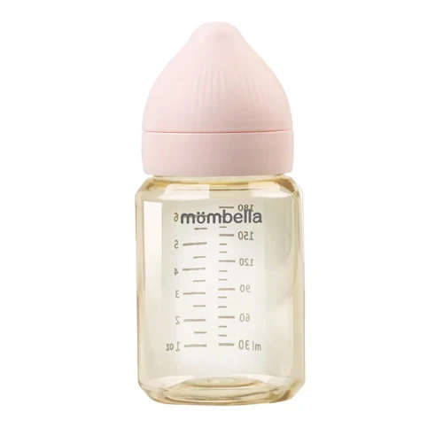 Antykolkowa butelka dla niemowlaka po 3 miesiącu Classic Old Rose - PPSU, 180 ml | Mombella