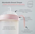Mombella Butelka Antykolkowa dla Noworodka Breast Shape Old Roze Silikonowa 300 ml mood 003a.png