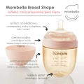 Mombella Butelka Antykolkowa dla Noworodka Breast Shape Old Roze PPSU 210 ml mood 003a.png