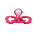Mombella Gryzak Zabawka Małpka Dark Pink 002