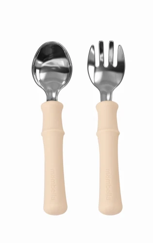 Mombella Sztućce Metalowe Panda Light Brown