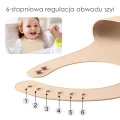 Mombella Silikonowy śliniak z kieszonką light brown 007.jpg