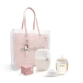 Zestaw prezentowy Mombella: butelka Breast Shape 210 ml i smoczek 6m+