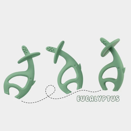 Mombella Silikonowy Gryzak Dla Dzieci Słoń Dancing Elephant Eucalyptus