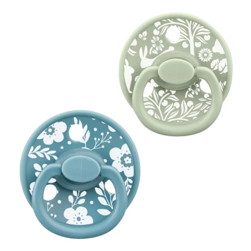 Mombella Zestaw 2 Smoczki uspokajające Grzybek Fancy Nile Blue - Swamp