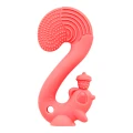 Mombella Silikonowy Gryzak Dla Niemowlaka Zabawka Squirrel Red