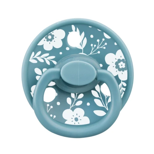 Mombella Smoczek uspokajający Grzybek Fancy Nile Blue z etui