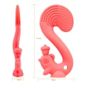Mombella Silikonowy Gryzak Dla Niemowlaka Zabawka Squirrel Red