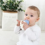 Gryzak silikonowy ośmiornica light blue Mombella