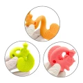 Mombella Silikonowy Gryzak Dla Niemowlaka Zabawka Squirrel Orange