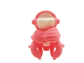 Mombella Silikonowy Gryzak Dla Niemowlaka Zabawka Małpka Pink