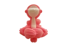 Mombella Silikonowy Gryzak Dla Niemowlaka Zabawka Małpka Pink