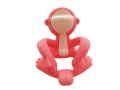 Mombella Silikonowy Gryzak Dla Niemowlaka Zabawka Małpka Pink