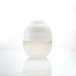 Antykolkowa butelka dla noworodka Breast Shape Ivory - silikonowa, 120 ml | Mombella