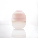 Antykolkowa butelka dla noworodka Breast Shape Old Rose - silikonowa, 120 ml | Mombella