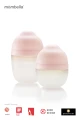 Mombella Butelka Antykolkowa dla Noworodka Breast Shape Old Roze Silikonowa 120 ml mood 004.png