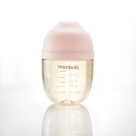 NOWA! Antykolkowa butelka dla niemowlaka po 3 miesiącu Breast Shape Old Rose - PPSU, 210 ml | Mombella