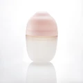 Mombella Butelka Antykolkowa dla Noworodka Breast Shape Old Roze Silikonowa 210 ml mood 002.jpg