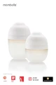 Mombella Butelka Antykolkowa dla Noworodka Breast Shape Ivory Silikonowa 300 ml mood 005.jpg