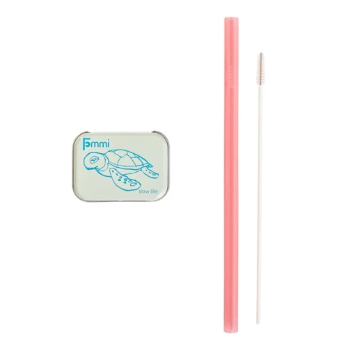 Słomka do Picia w Etui Pink - Fommi