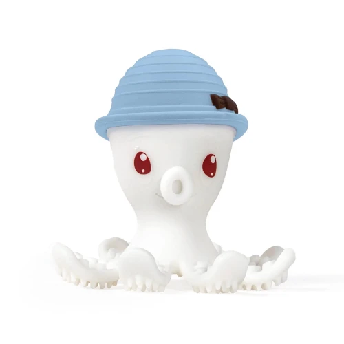 Mombella Silikonowy Gryzak Zabawka Ośmiornica Light Blue