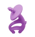 Gryzak silikonowy słoń Dancing Elephant purple Mombella 002.jpg