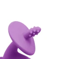 Gryzak silikonowy słoń Dancing Elephant purple Mombella 003.jpg